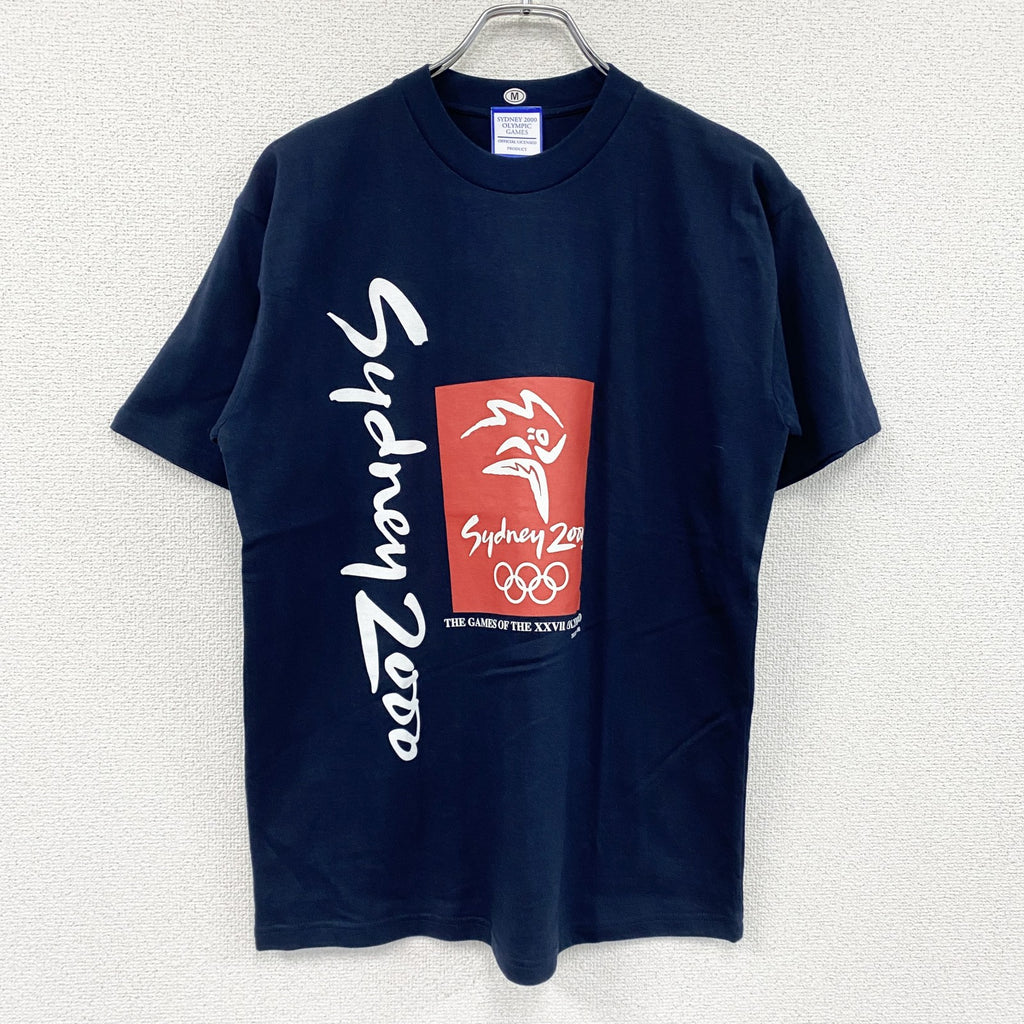 00s　シドニーオリンピック　半袖プリントTシャツ　ヴィンテージ　デッドストック　黒　ブラック　Mサイズ