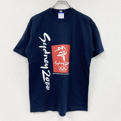 00s　シドニーオリンピック　半袖プリントTシャツ　ヴィンテージ　デッドストック　黒　ブラック　Mサイズ