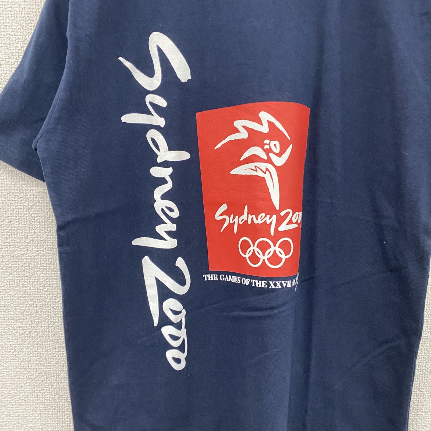 00s　シドニーオリンピック　半袖プリントTシャツ　ヴィンテージ　デッドストック　黒　ブラック　Mサイズ