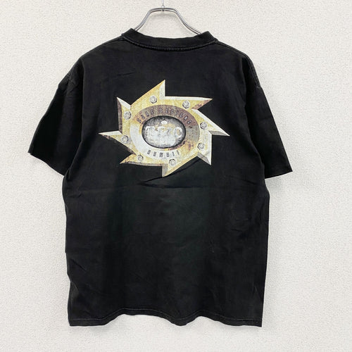 90s～　T＆C Surf Designs　タウン＆カントリー　半袖プリントTシャツ　黒　ブラック　Lサイズ