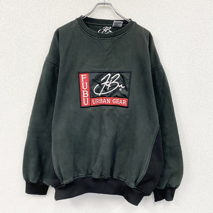 FUBU　フブ　URBAN GEAR　スウェット/トレーナー　黒　ブラック　XLサイズ