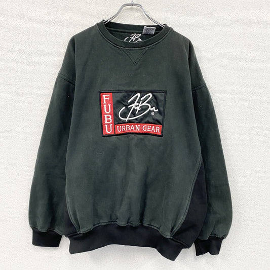 FUBU　フブ　URBAN GEAR　スウェット/トレーナー　黒　ブラック　XLサイズ