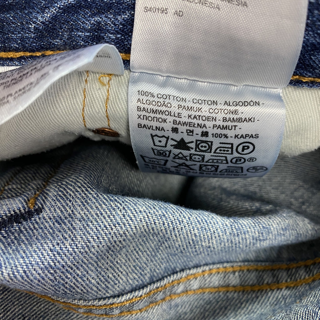 Levi’s　リーバイス　502　デニムパンツ/ジーンズ　縦落ち　鬼ヒゲ　フェード　ジップフライ　インディゴ　W30サイズ