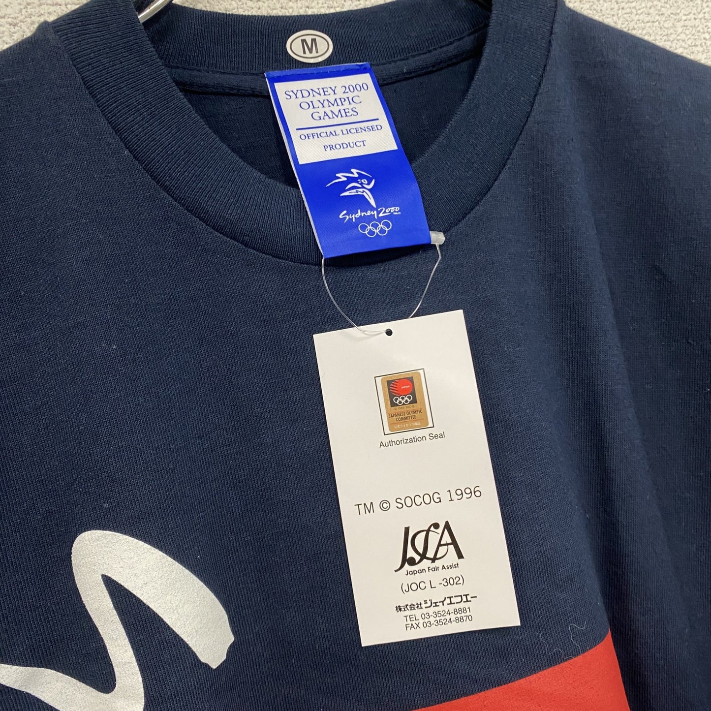 00s　シドニーオリンピック　半袖プリントTシャツ　ヴィンテージ　デッドストック　黒　ブラック　Mサイズ