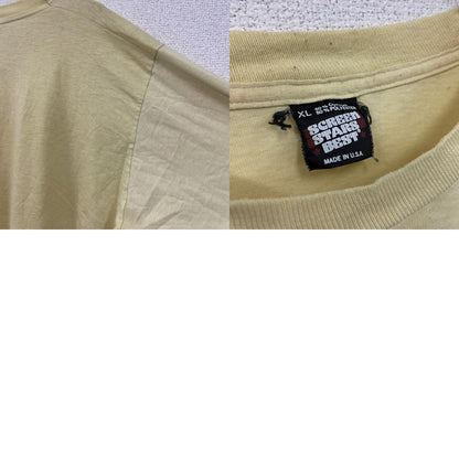 80s　SCREEN STARS BEST　長袖Tシャツ/ロンT　シングルステッチ　ヴィンテージ　黄色　イエロー　XLサイズ