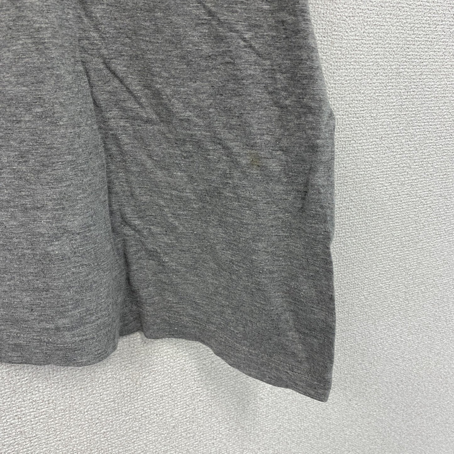 90s　半袖プリントTシャツ　目覚まし時計　キャラクター　ヴィンテージ　灰色　グレー