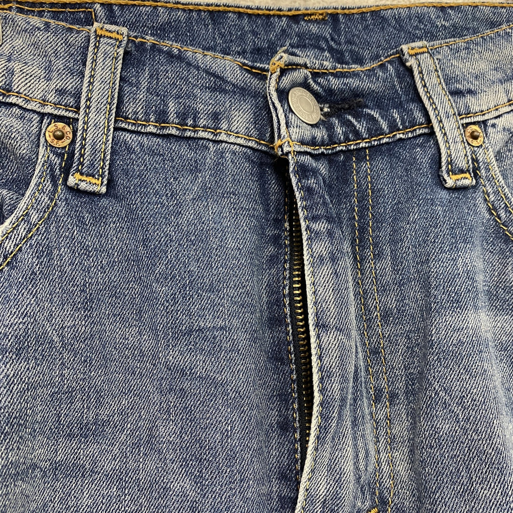 Levi’s　リーバイス　505　デニムハーフパンツ/ジーンズ　縦落ち　フェード　ジップフライ　インディゴ　W34サイズ