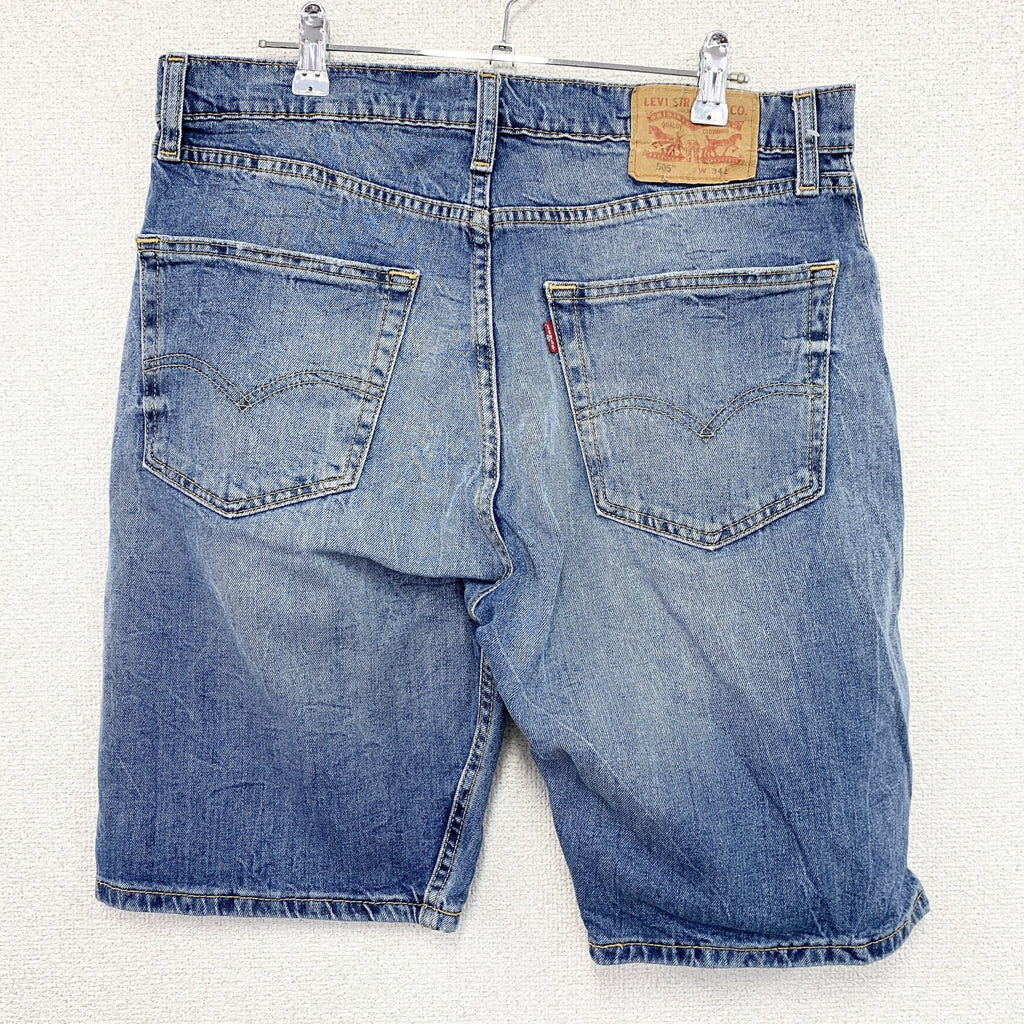Levi’s　リーバイス　505　デニムハーフパンツ/ジーンズ　縦落ち　フェード　ジップフライ　インディゴ　W34サイズ