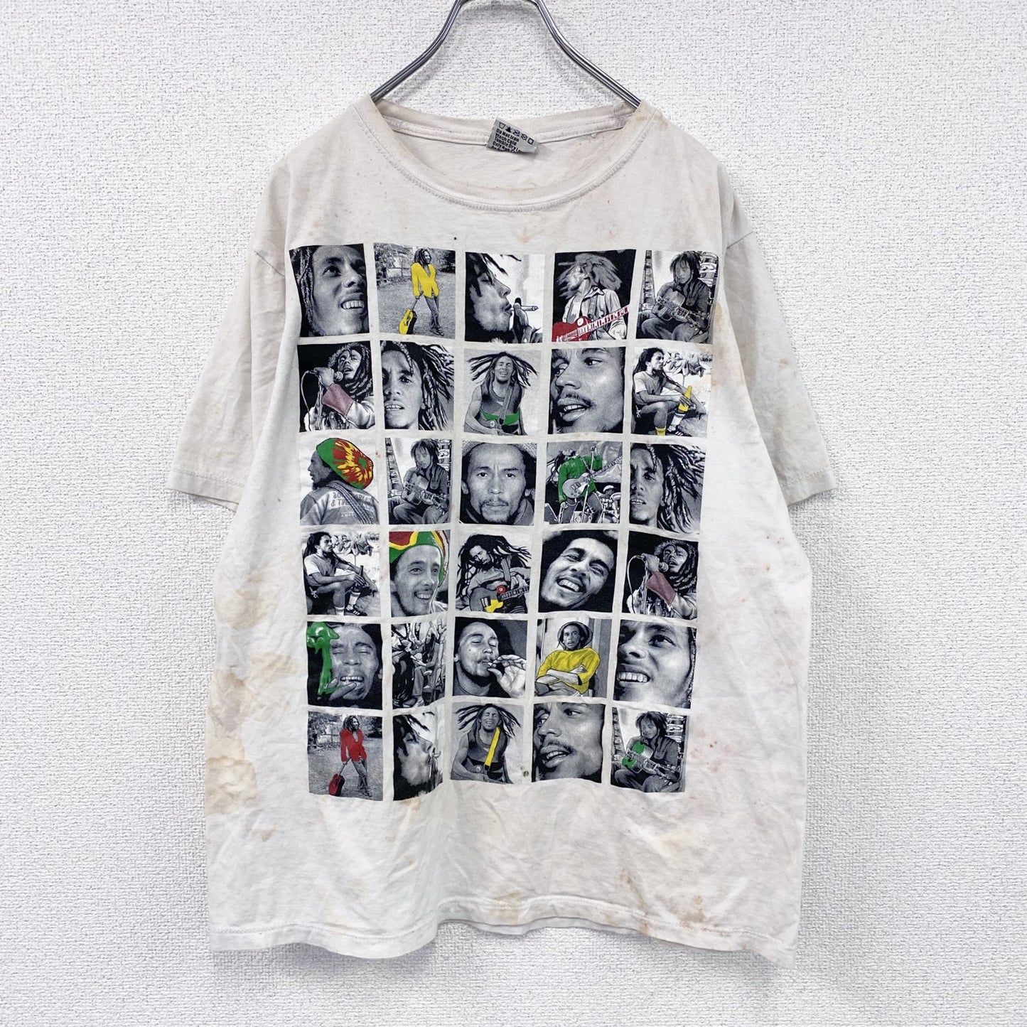 THANABAT　Bob Marley　ボブマーリー　半袖プリントTシャツ　バンドT　ホワイト　XLサイズ