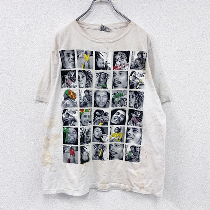 THANABAT　Bob Marley　ボブマーリー　半袖プリントTシャツ　バンドT　ホワイト　XLサイズ