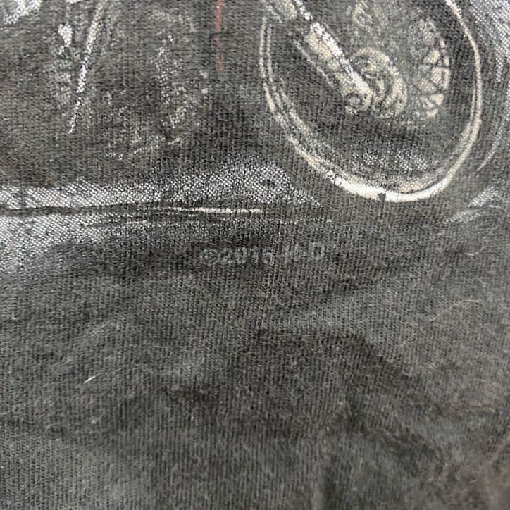 HARLEY DAVIDSON　ハーレーダビッドソン　半袖プリントTシャツ　黒　ブラック