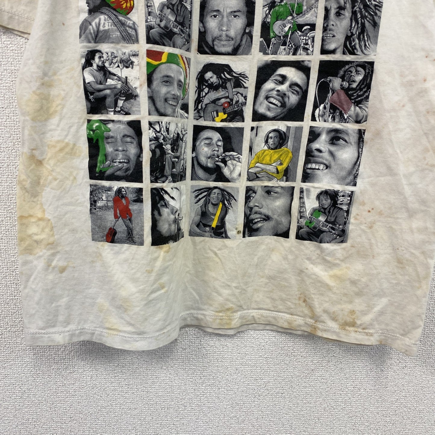 THANABAT　Bob Marley　ボブマーリー　半袖プリントTシャツ　バンドT　ホワイト　XLサイズ