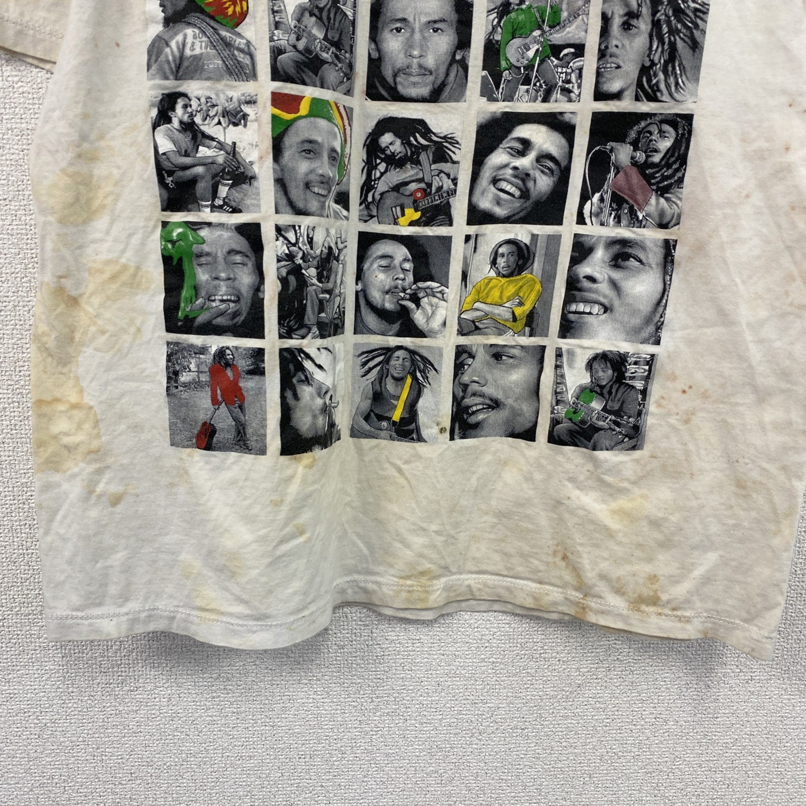 THANABAT　Bob Marley　ボブマーリー　半袖プリントTシャツ　バンドT　ホワイト　XLサイズ
