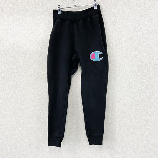 Champion　チャンピオン　リバースウィーブ　スウェットパンツ　ヘビーウエイト　デカロゴ　現行　黒　ブラック　Sサイズ