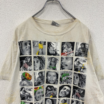 THANABAT　Bob Marley　ボブマーリー　半袖プリントTシャツ　バンドT　ホワイト　XLサイズ
