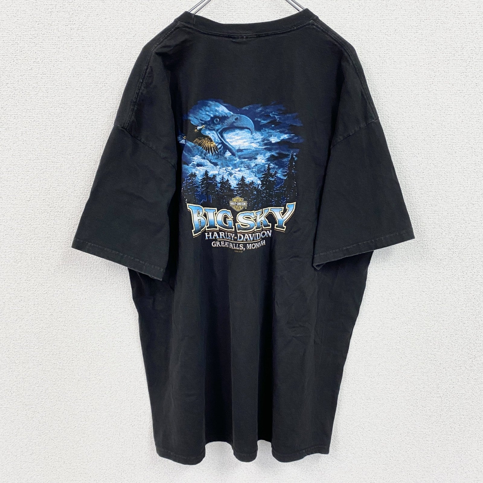 HARLEY DAVIDSON　ハーレーダビッドソン　半袖プリントTシャツ　黒　ブラック