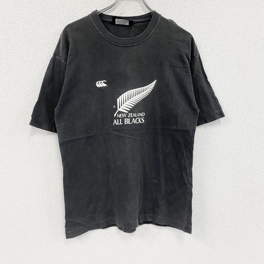 Canterbury　カンタベリー　半袖プリントTシャツ　フェード　黒　ブラック　Mサイズ