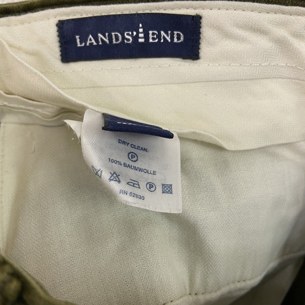 LANDS' END　ランズエンド　コーデュロイパンツ　カーキグリーン　82サイズ