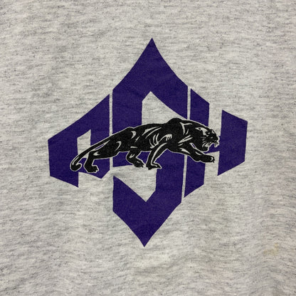 ～00s　RUSSELL　ラッセル　NFL　PANTHERS　パンサーズ　長袖Tシャツ/ロンT　ヴィンテージ　灰色　グレー　XLサイズ