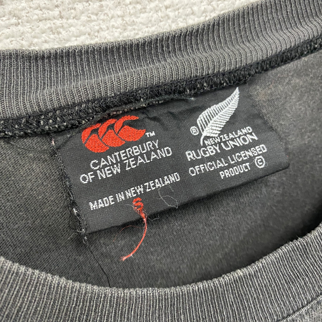 Canterbury　カンタベリー　半袖プリントTシャツ　フェード　黒　ブラック　Mサイズ