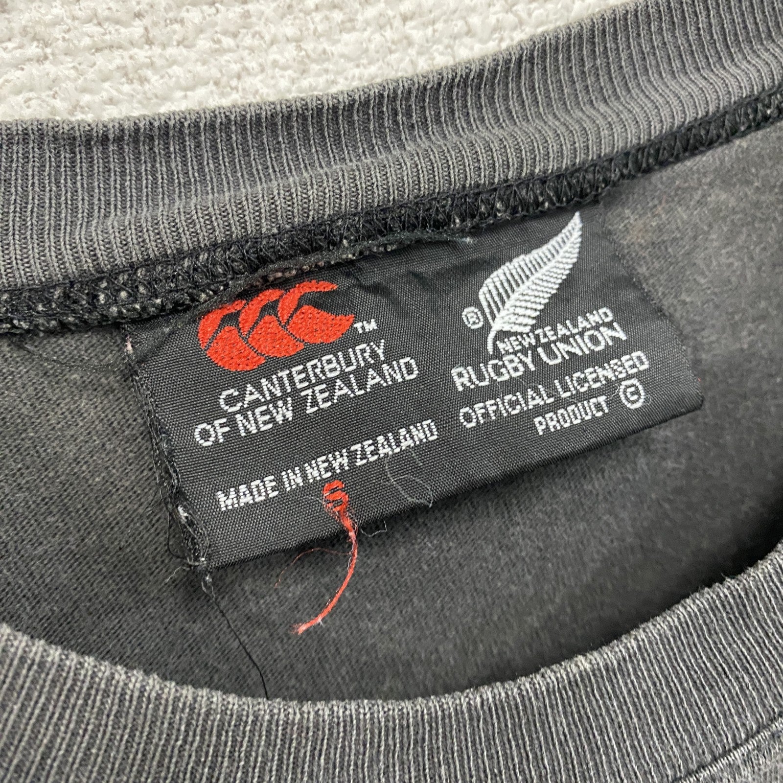 Canterbury　カンタベリー　半袖プリントTシャツ　フェード　黒　ブラック　Mサイズ
