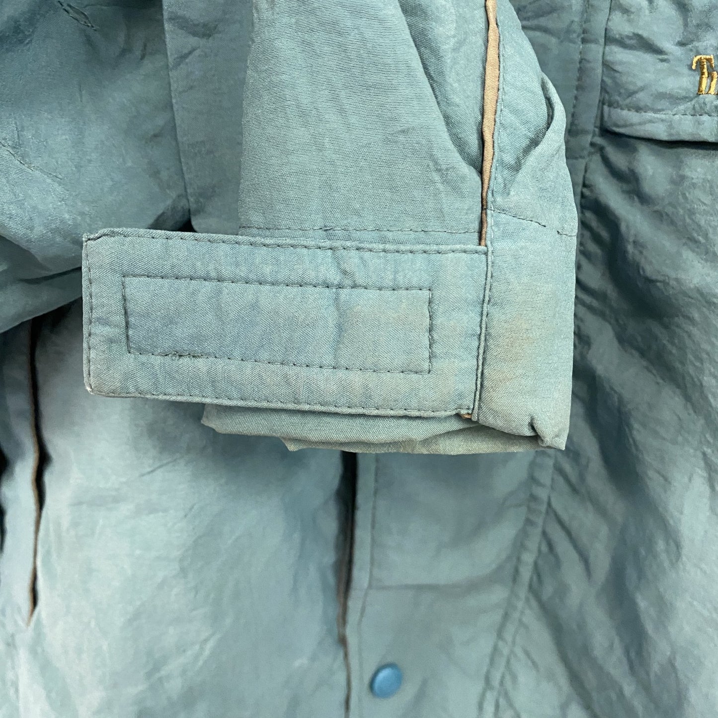 Timberland　ティンバーランド　マウンテンパーカー　フライフロント　ブルーグリーン　Lサイズ　