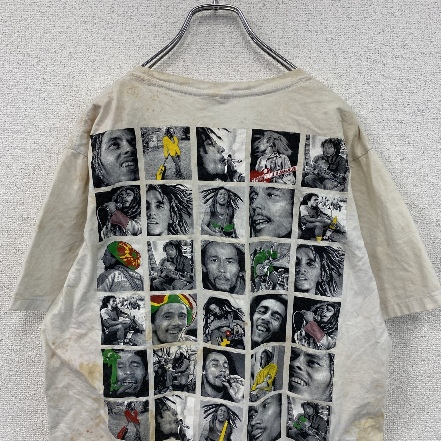 THANABAT　Bob Marley　ボブマーリー　半袖プリントTシャツ　バンドT　ホワイト　XLサイズ