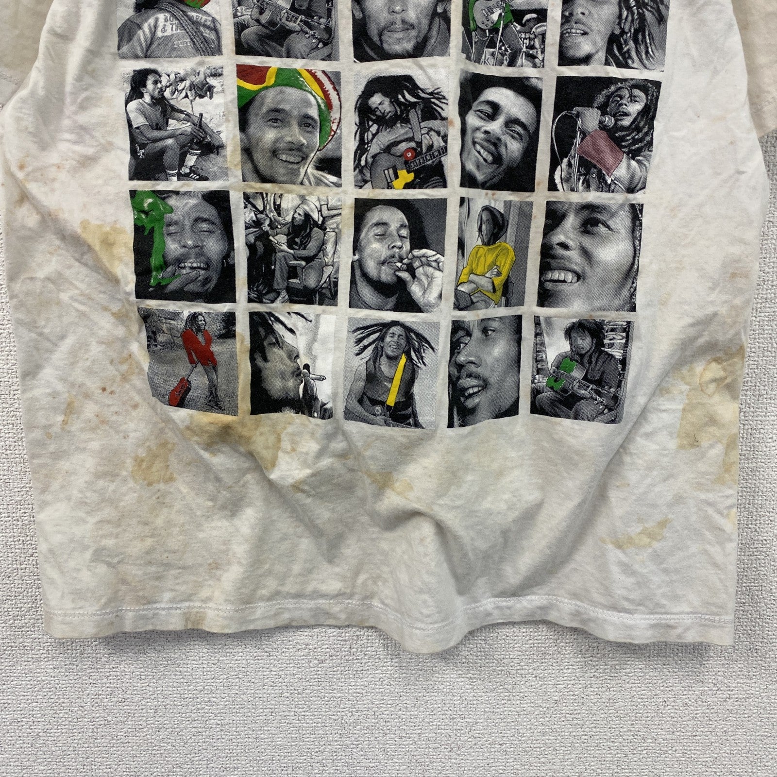 THANABAT　Bob Marley　ボブマーリー　半袖プリントTシャツ　バンドT　ホワイト　XLサイズ