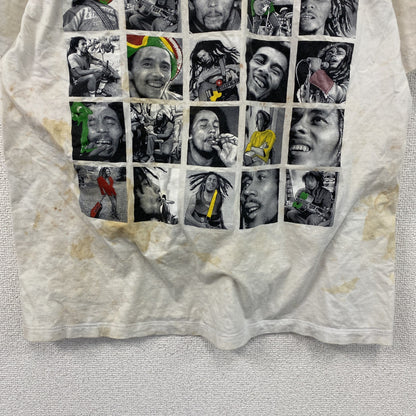 THANABAT　Bob Marley　ボブマーリー　半袖プリントTシャツ　バンドT　ホワイト　XLサイズ