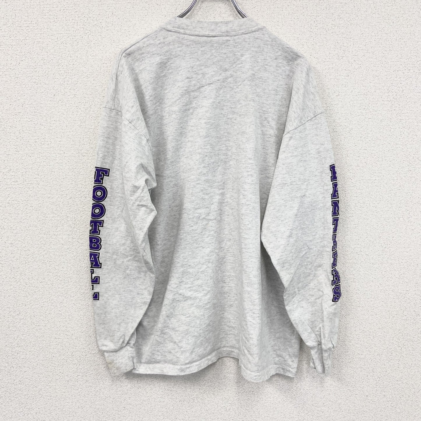 ～00s　RUSSELL　ラッセル　NFL　PANTHERS　パンサーズ　長袖Tシャツ/ロンT　ヴィンテージ　灰色　グレー　XLサイズ