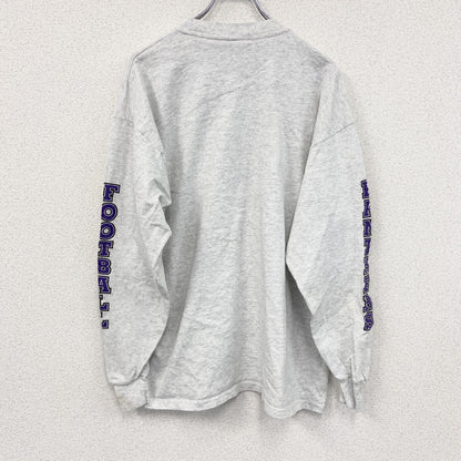 ～00s　RUSSELL　ラッセル　NFL　PANTHERS　パンサーズ　長袖Tシャツ/ロンT　ヴィンテージ　灰色　グレー　XLサイズ