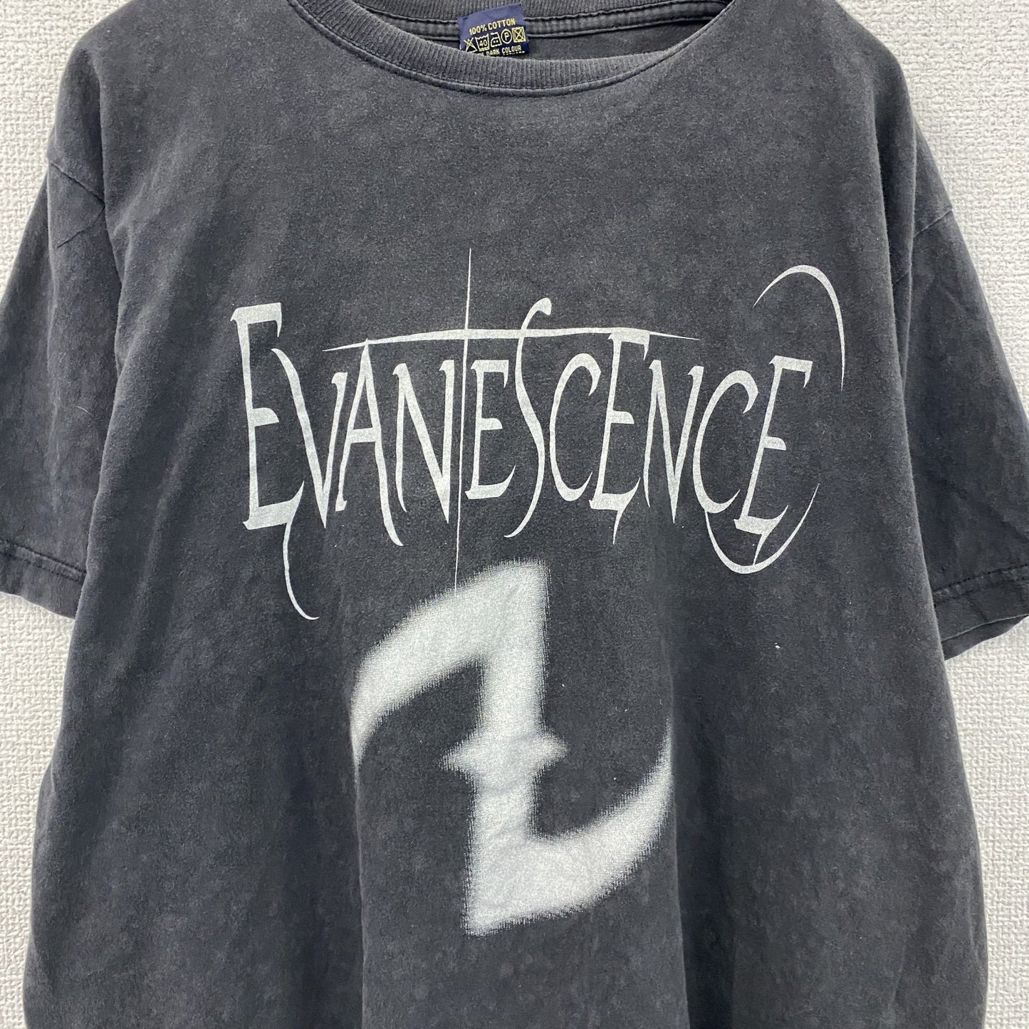 00s　EVANESCENCE　エヴァネッセンス　半袖プリントTシャツ　バンドT　黒　ブラック　Lサイズ