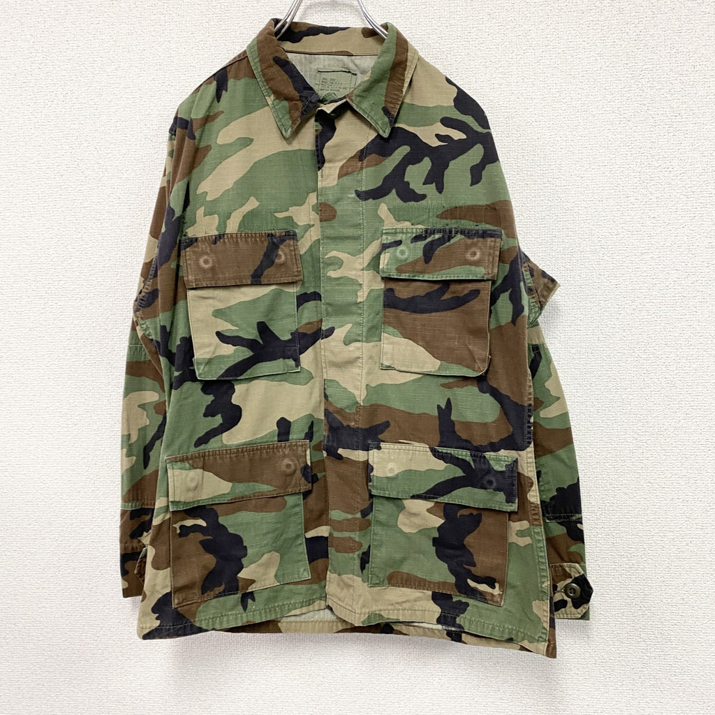 90s　U.S.ARMY　BDUジャケット　ミリタリージャケット　ヴィンテージ　ウッドランドカモ　迷彩柄　マルチカラー　Sサイズ