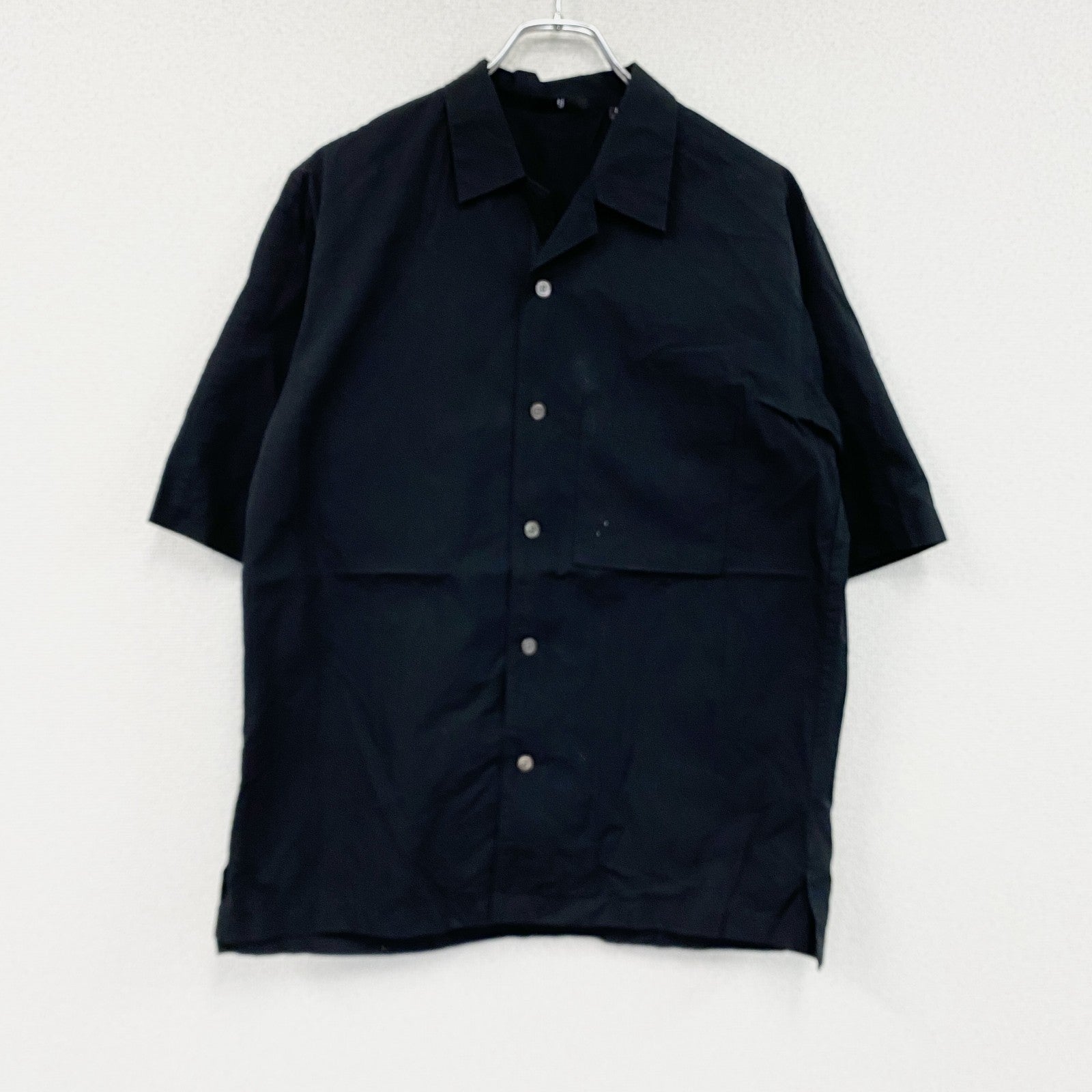 ＋J　JIL SANDER　ジルサンダー　UNIQLO　ユニクロ　半袖シャツ　黒　ブラック　Mサイズ