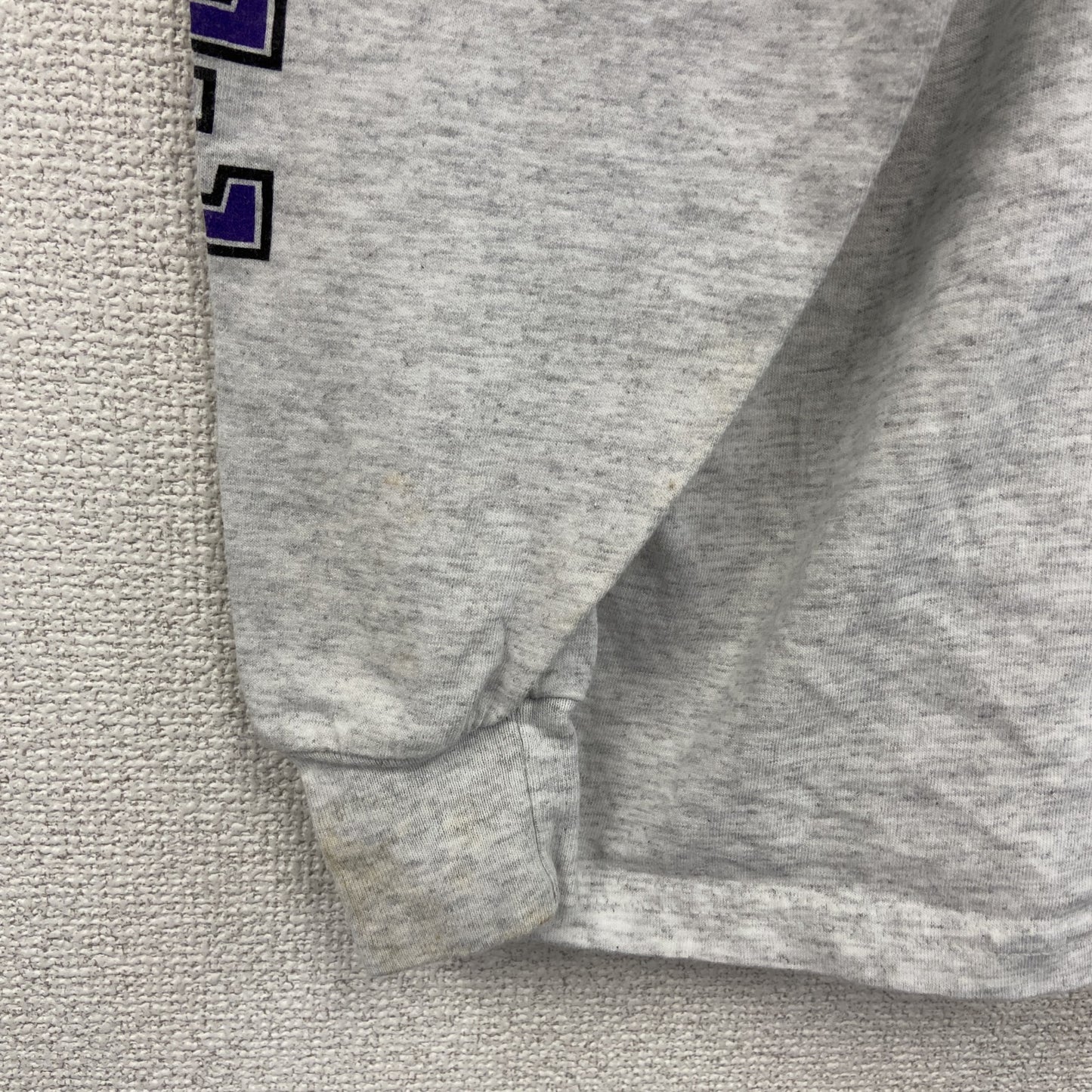 ～00s　RUSSELL　ラッセル　NFL　PANTHERS　パンサーズ　長袖Tシャツ/ロンT　ヴィンテージ　灰色　グレー　XLサイズ