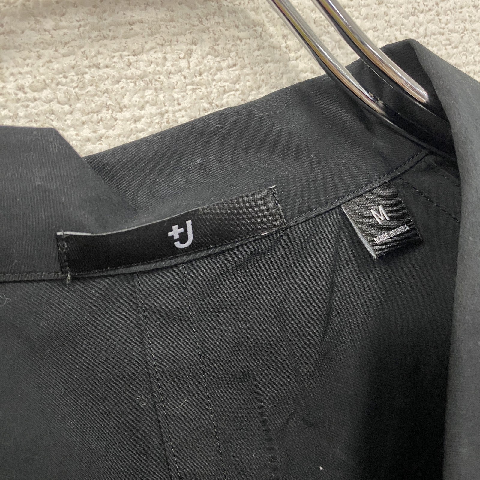＋J　JIL SANDER　ジルサンダー　UNIQLO　ユニクロ　半袖シャツ　黒　ブラック　Mサイズ