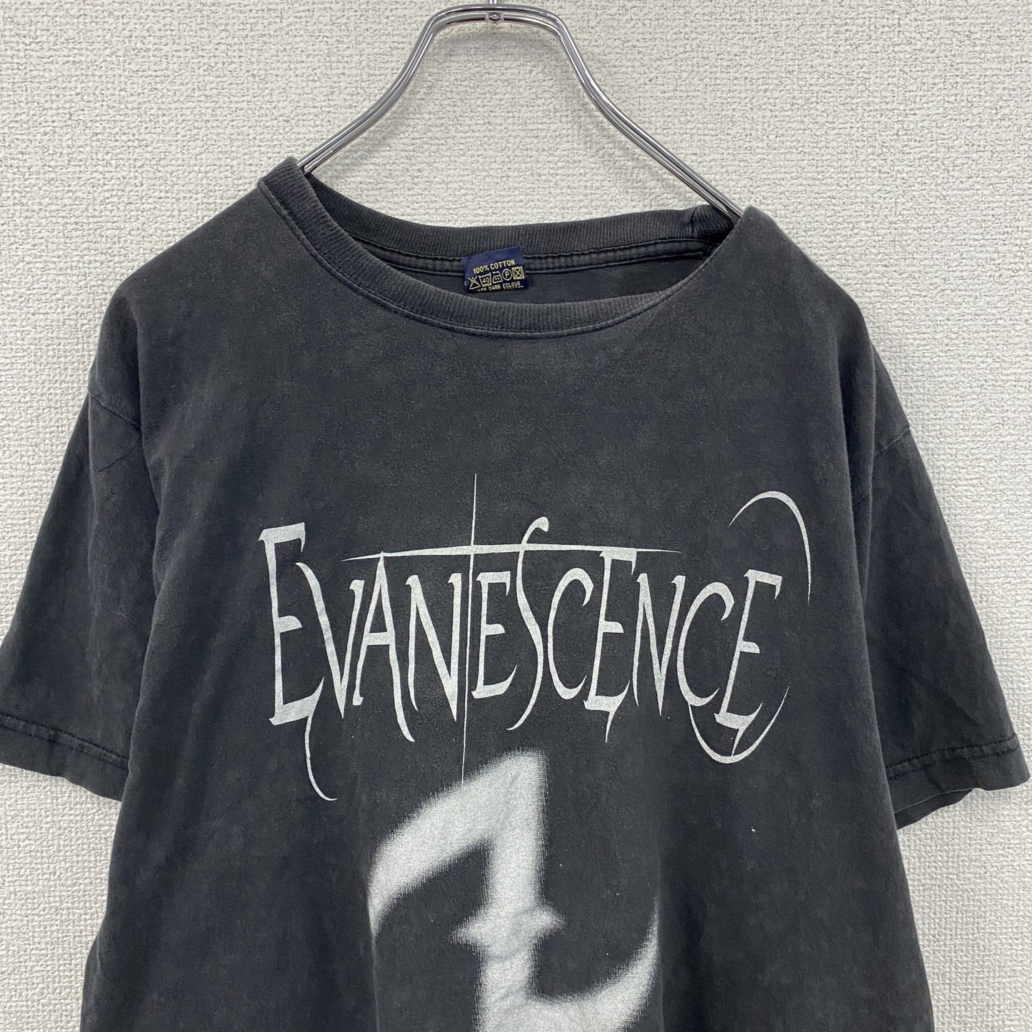 00s　EVANESCENCE　エヴァネッセンス　半袖プリントTシャツ　バンドT　黒　ブラック　Lサイズ