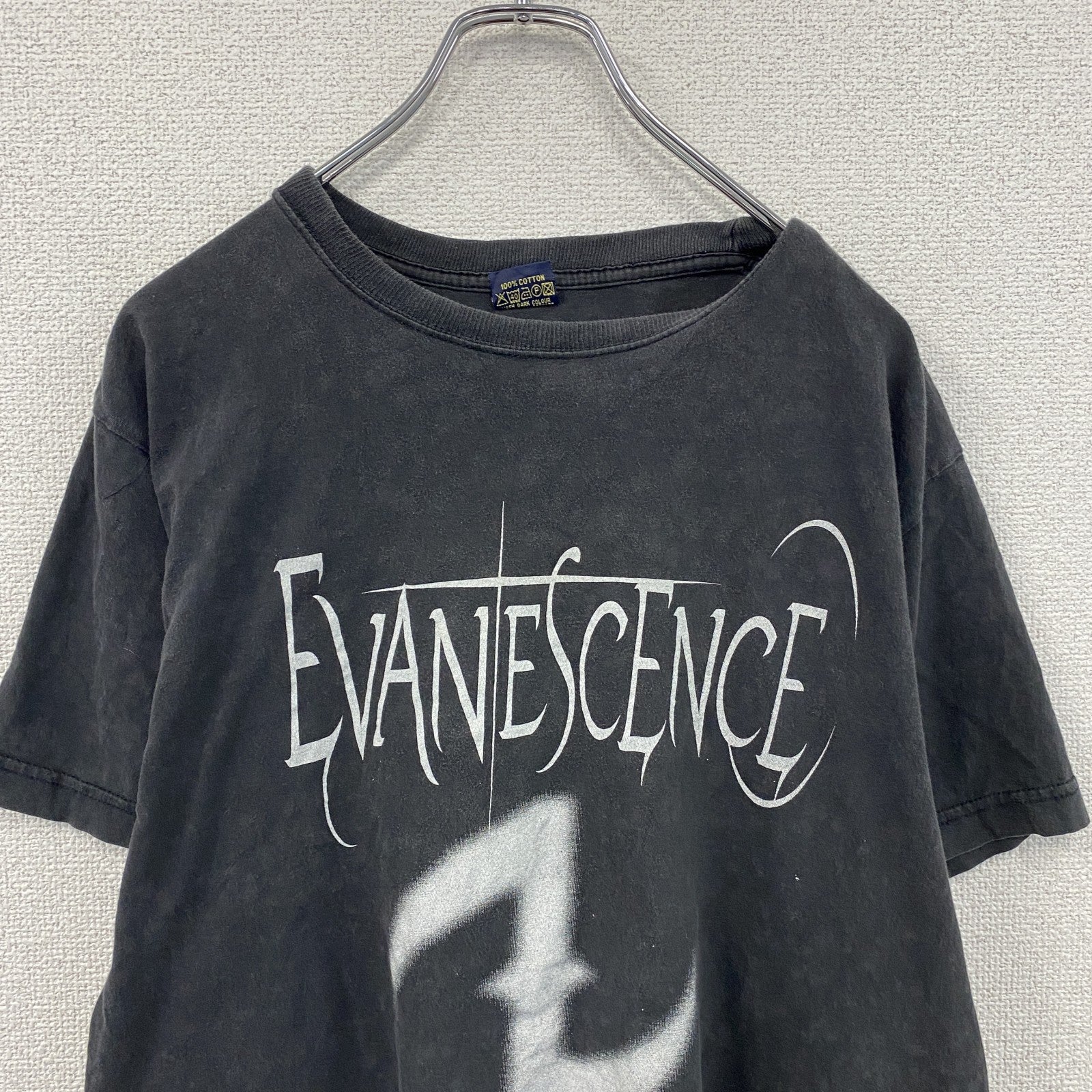 00s　EVANESCENCE　エヴァネッセンス　半袖プリントTシャツ　バンドT　黒　ブラック　Lサイズ