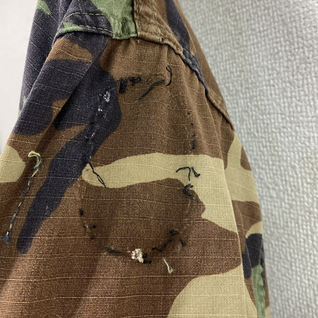 90s　U.S.ARMY　BDUジャケット　ミリタリージャケット　ヴィンテージ　ウッドランドカモ　迷彩柄　マルチカラー　Sサイズ