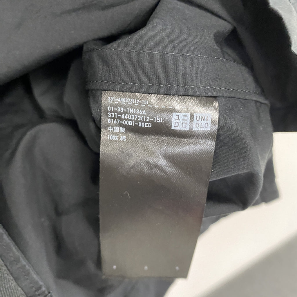 ＋J　JIL SANDER　ジルサンダー　UNIQLO　ユニクロ　半袖シャツ　黒　ブラック　Mサイズ