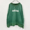 adidas　アディダス　スウェット/トレーナー　前V　緑　グリーン　Oサイズ
