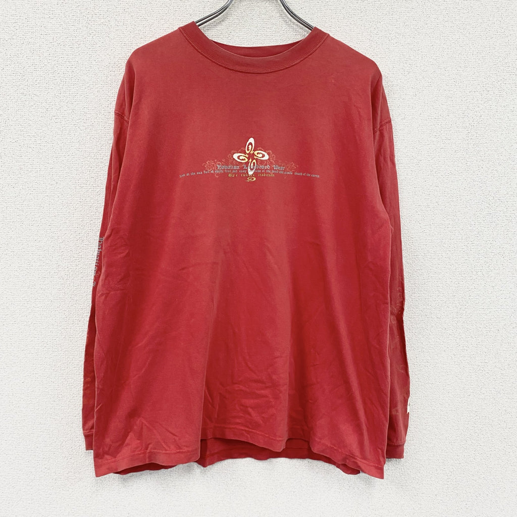 PIKO　ピコ　長袖Tシャツ/ロンT　赤　レッド　XLサイズ