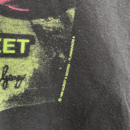 90s　Flammarion４　GILBERT&GEORGE　現代美術家ギルバート＆ジョージ　半袖Tシャツ　人物T　黒　ブラック　XLサイズ