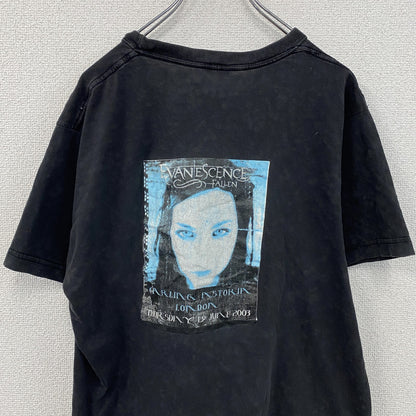 00s　EVANESCENCE　エヴァネッセンス　半袖プリントTシャツ　バンドT　黒　ブラック　Lサイズ