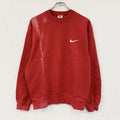 NIKE　ナイキ　スウェット/トレーナー　スウッシュ　赤　レッド　Lサイズ