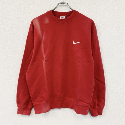NIKE　ナイキ　スウェット/トレーナー　スウッシュ　赤　レッド　Lサイズ