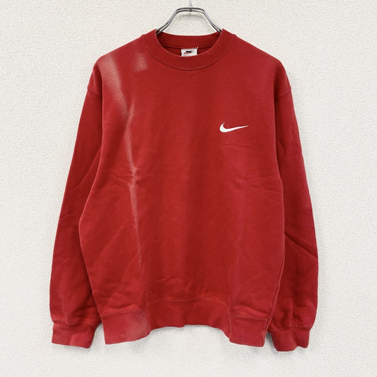 NIKE　ナイキ　スウェット/トレーナー　スウッシュ　赤　レッド　Lサイズ