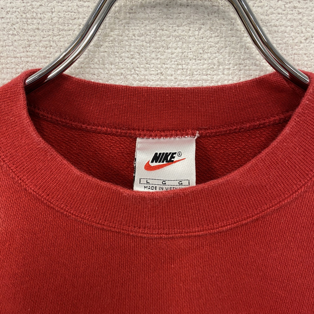NIKE　ナイキ　スウェット/トレーナー　スウッシュ　赤　レッド　Lサイズ