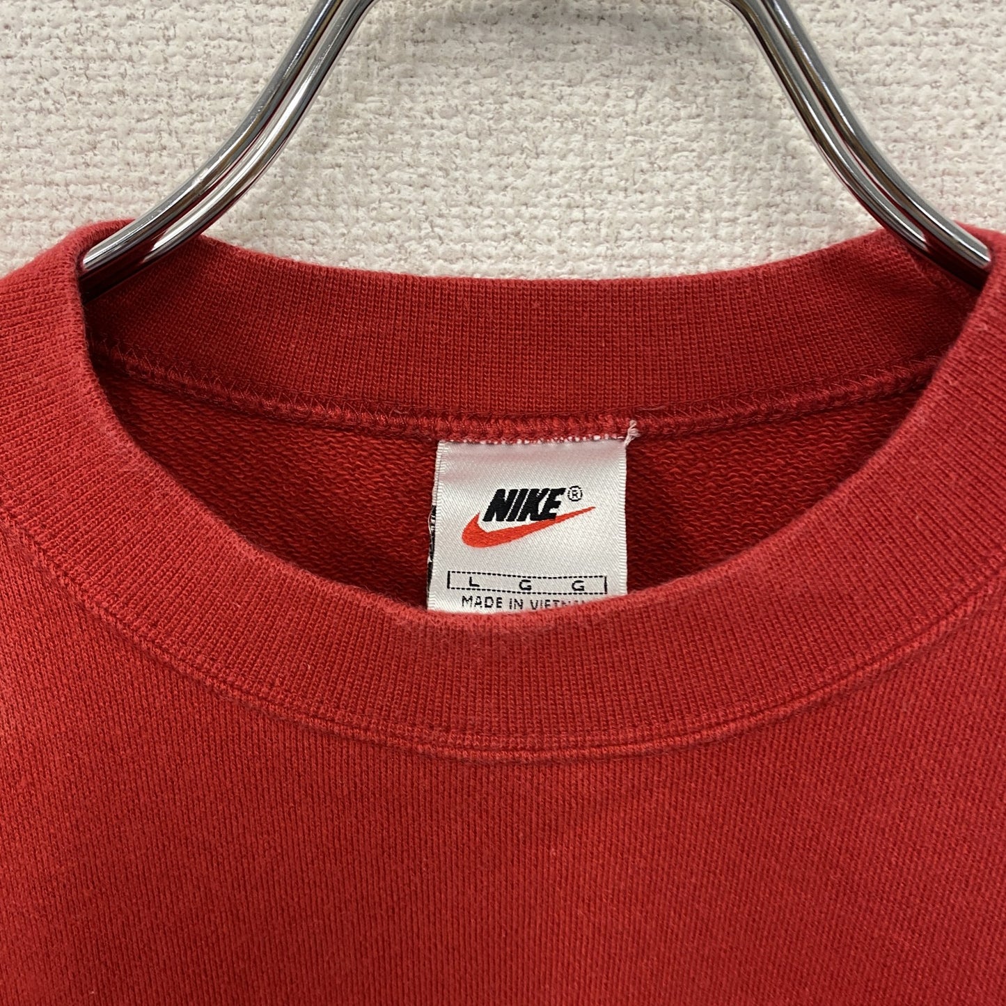 NIKE　ナイキ　スウェット/トレーナー　スウッシュ　赤　レッド　Lサイズ