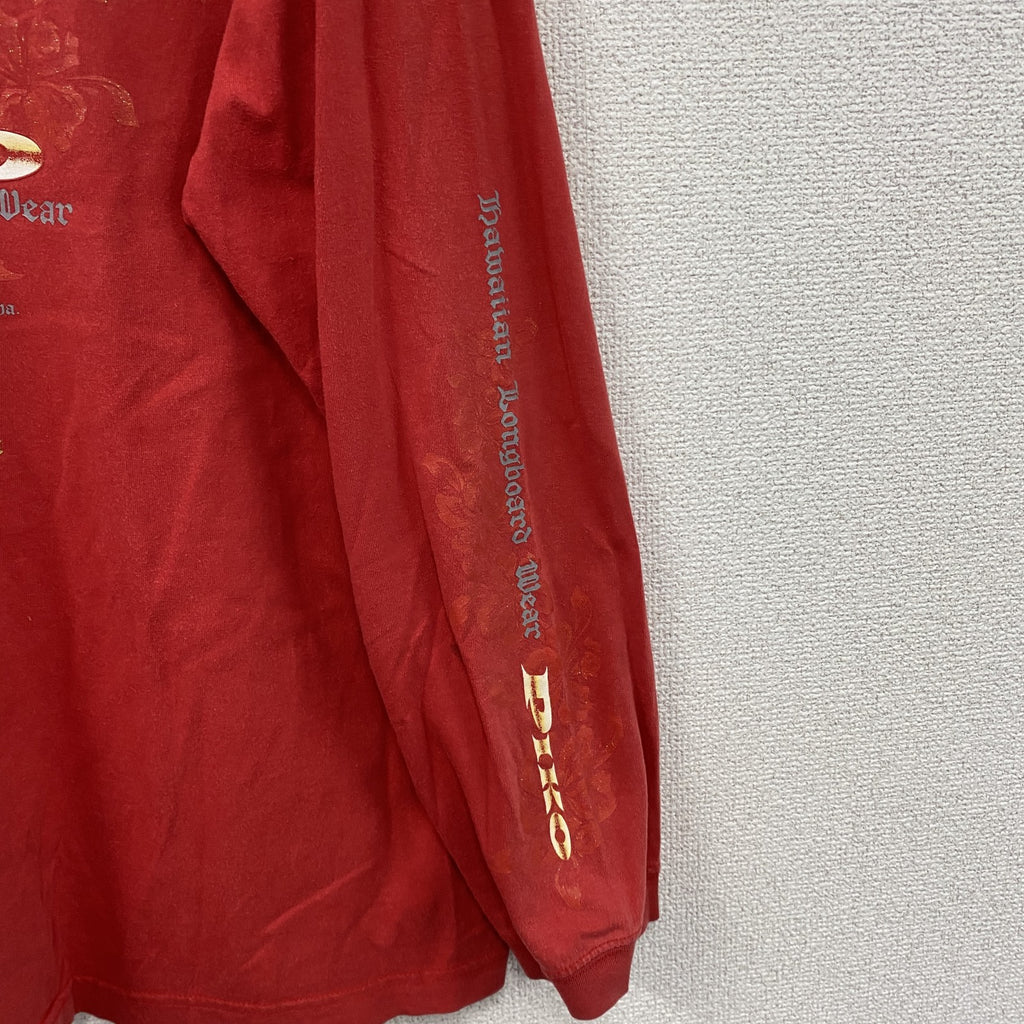 PIKO　ピコ　長袖Tシャツ/ロンT　赤　レッド　XLサイズ